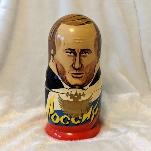 💥 SOLD 💥 Russian Political Leaders Nesting Dolls - Picture 9 of 15